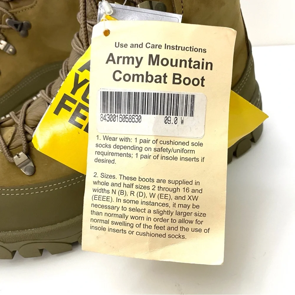 Belleville MCB 273 103 Gore Tex ARMY Mountain Combat Boots Size 9W NWT